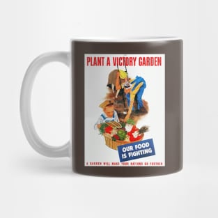 Plant A Victory Garden World War II Restored Print Mug